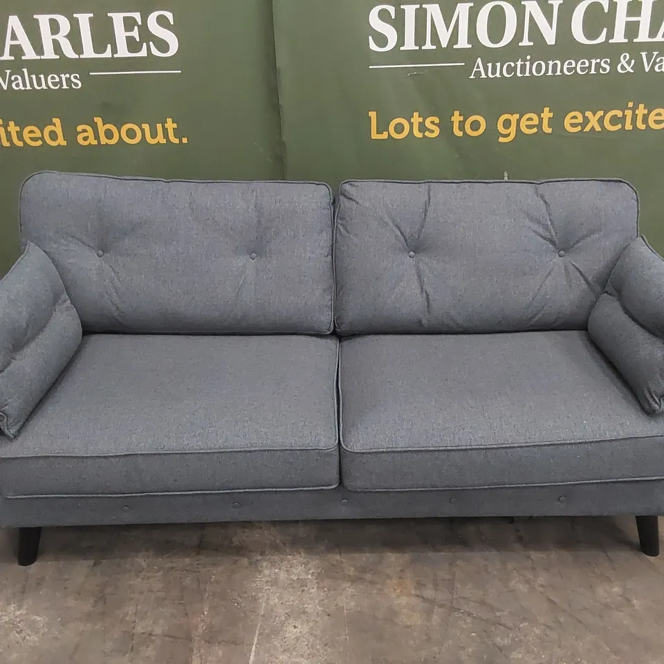 PAULO FABRIC 3 SEATER SOFA - MIDNIGHT RRP £799
