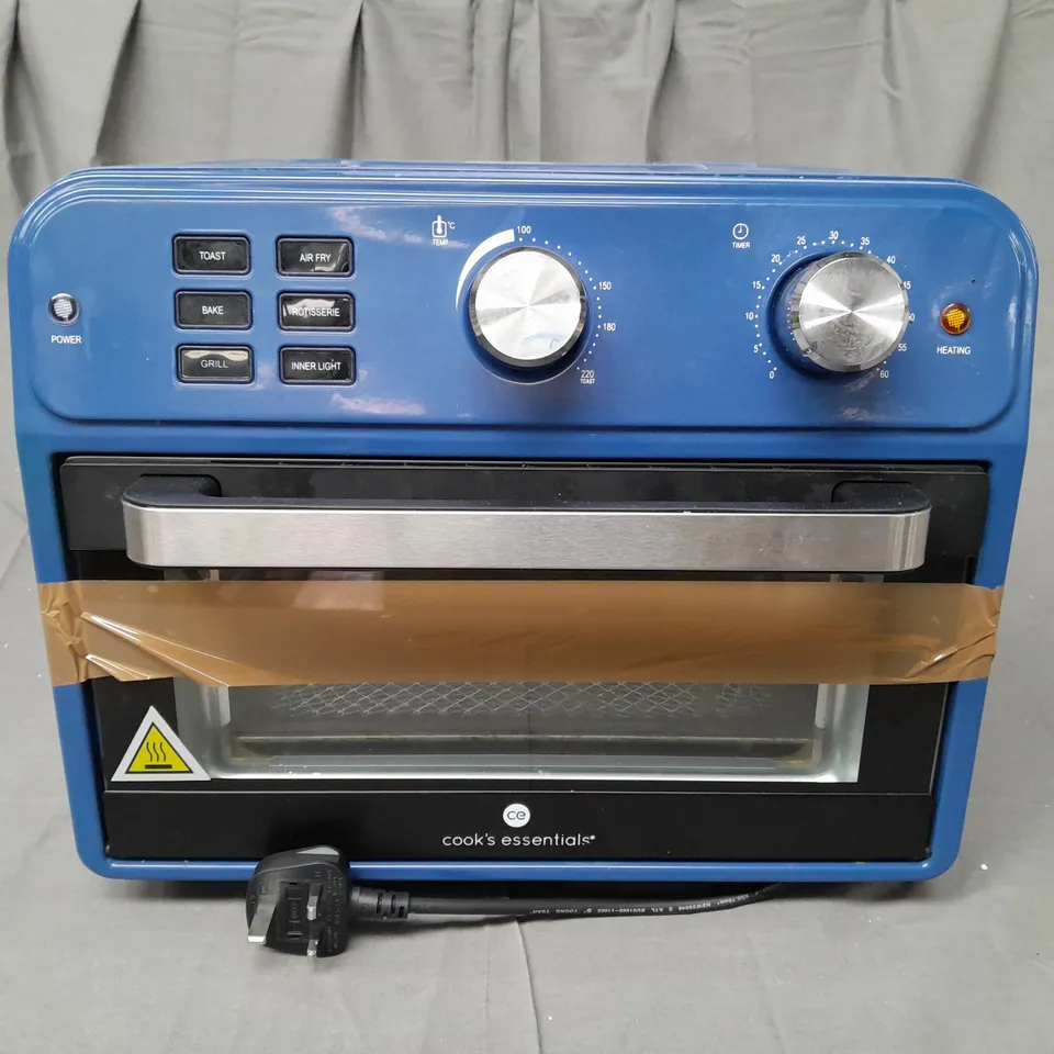 BOXED COOK'S ESSENTIAL 21-LITRE AIRFRYER OVEN IN BLUE 