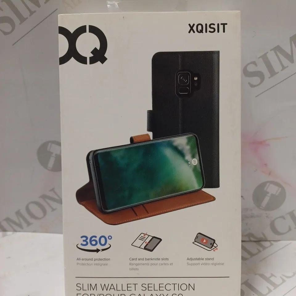 BOX OF APPROXIMATELY 10 ASSORTED PHONE CASES TO INCLUDE XQISIT SLIM WALLET SELECTION FOR GALAXY S9, AND SKECH MATRIX SLIM DROP DEFENCE FOR GALAXY A12