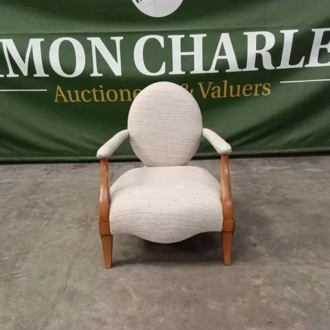 QUALITY HIGH-END DESIGNER FABRIC ACCENT CHAIR