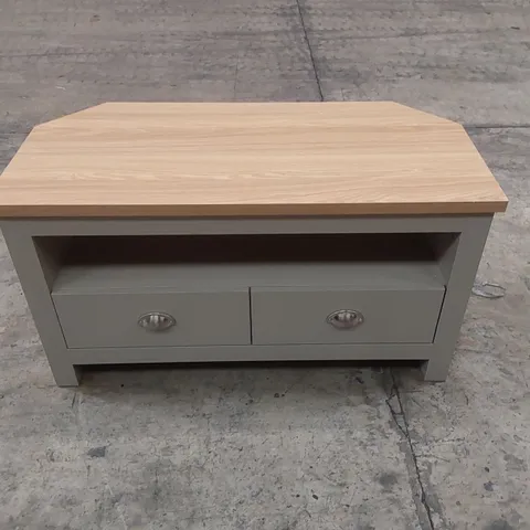 DESIGNER LANCASTER WOODEN CORNER TV CABINET