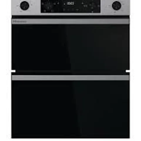 BOXED HISENSE HI6 54/38L BUD714221ADBG ELECTRIC BUILT-UNDER DOUBLE OVEN - BLACK