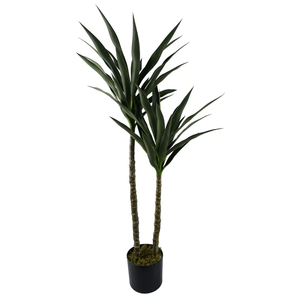 BOXED 120CM FAUX TRIPLE STEM YUCCA