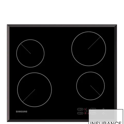 SAMSUNG C61R2AEE ELECTRIC CERAMIC HOB WITH RESIDUAL HEAT INDICATOR - BLACK