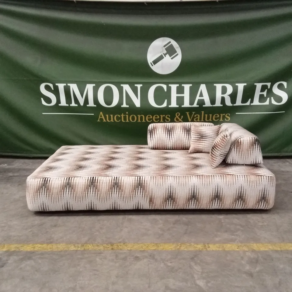 DESIGNER LARGE SOFA WITH MODULAR BACK TOP CUSHIONS