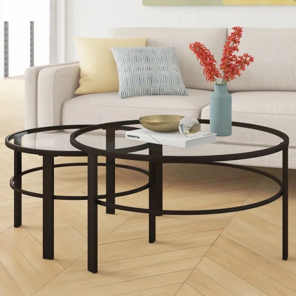 BOXED EVA NESTING 2 PIECE COFFEE TABLE SET