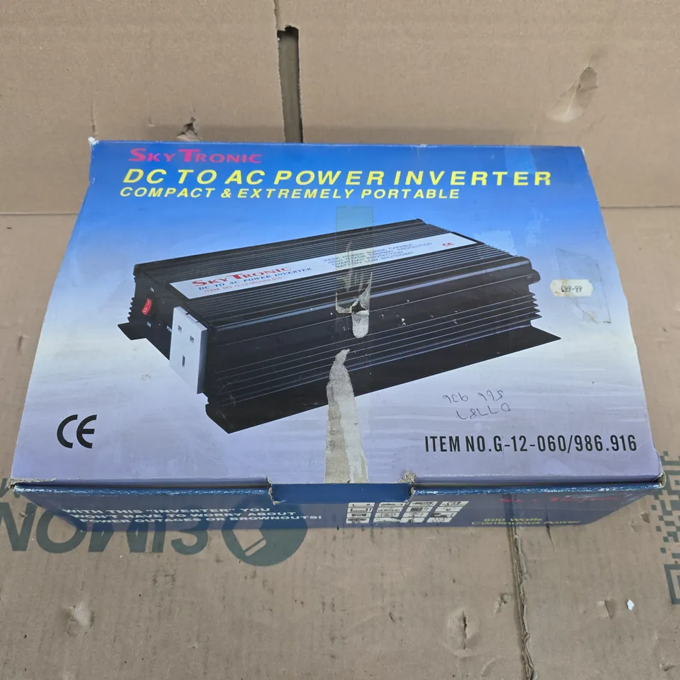 SKYTRONIC DC TO AC POWER INVERTER – COMPACT & PORTABLE