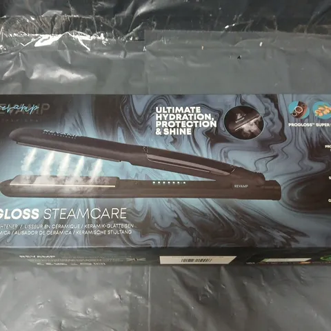 Progloss SteamCare Ceramic Hair Straightener – ST-1600-GB (Boxed)