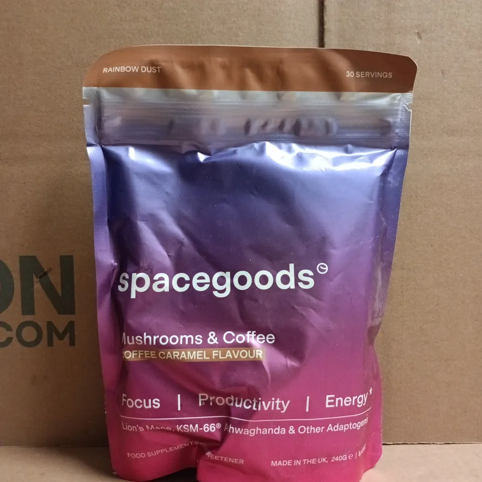 SPACEGOODS MUSHROOMS & COFFEE RAINBOW DUST - COFFEE CARAMEL FLAVOUR