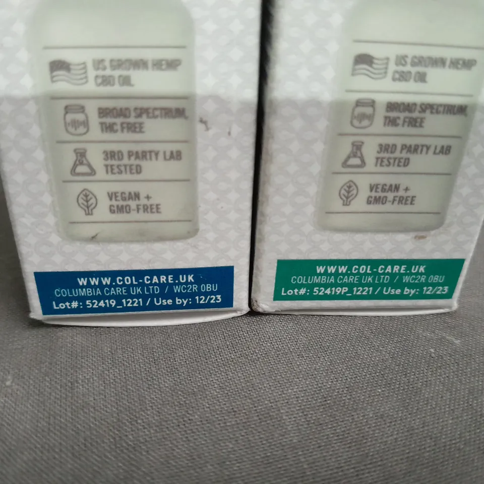 LOT OF APPROXIMATELY 100 COLUMBIA CARE 10ML CBD OILS 