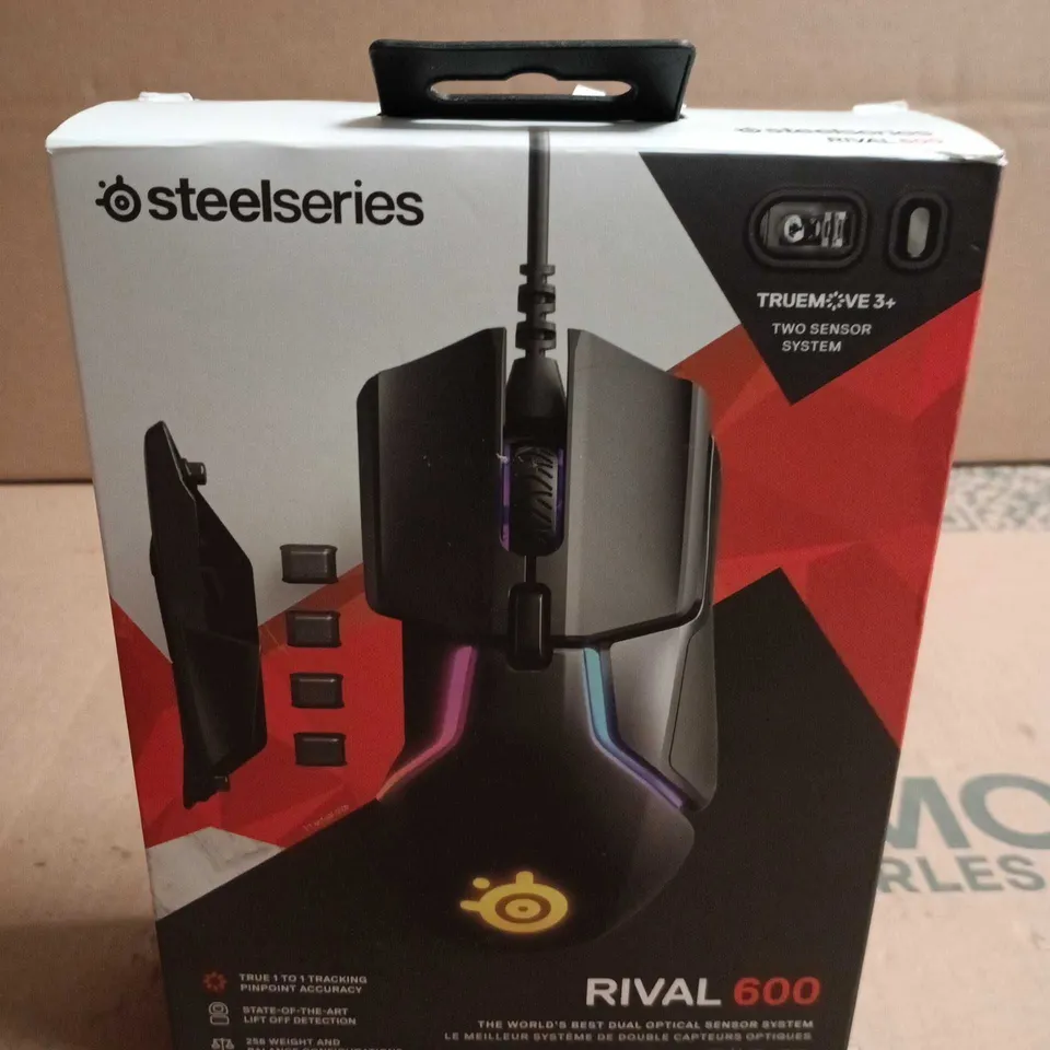SteelSeries Rival 600 Gaming Mouse – Black, Boxed