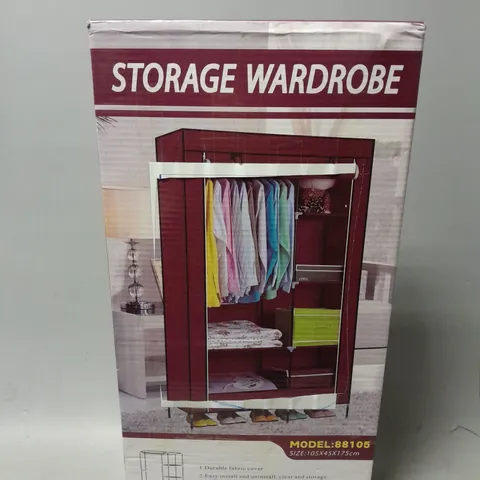 BOXED STORAGE WARDROBE MODEL 88105 IN BLACK