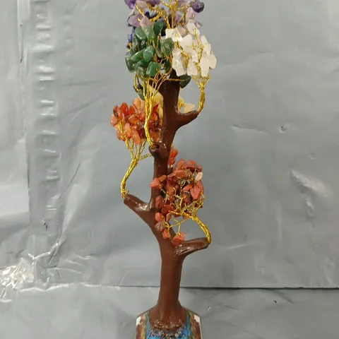 APPROXIMATELY 80 DECORATIVE TREES (SIZE 23X5X1 CM) - RED & BROWN MULTI - COLLECTION ONLY