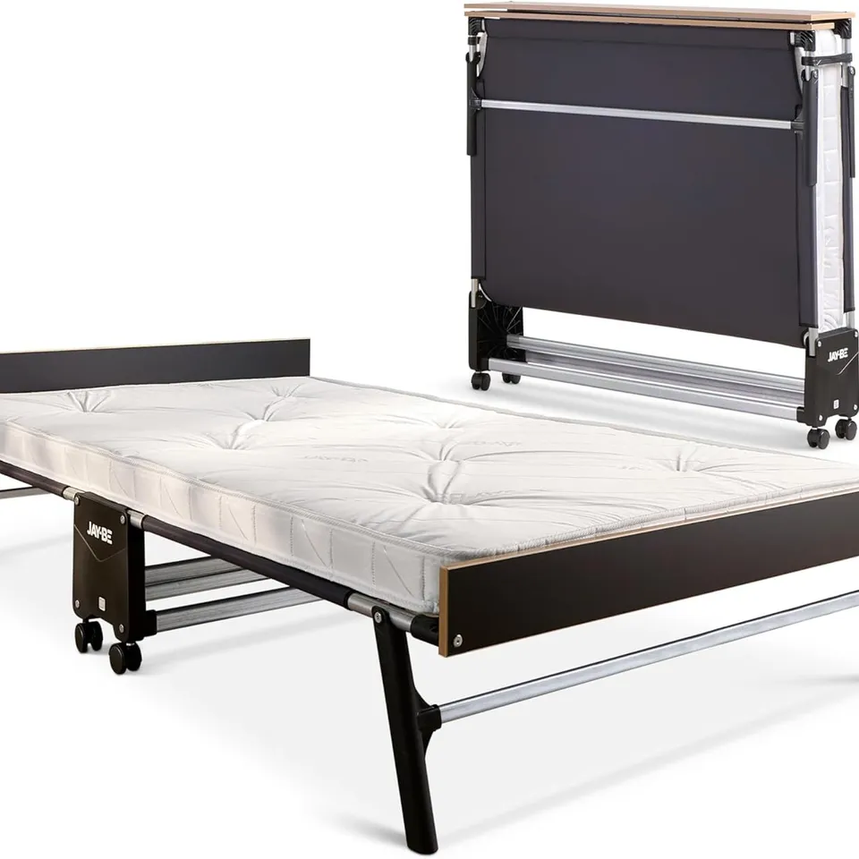 BOXED JAY-BE GP120 GRAND FOLDING BED WITH POCKET SPRUNG MATTRESS // SKU: 126205 (1 BOX)