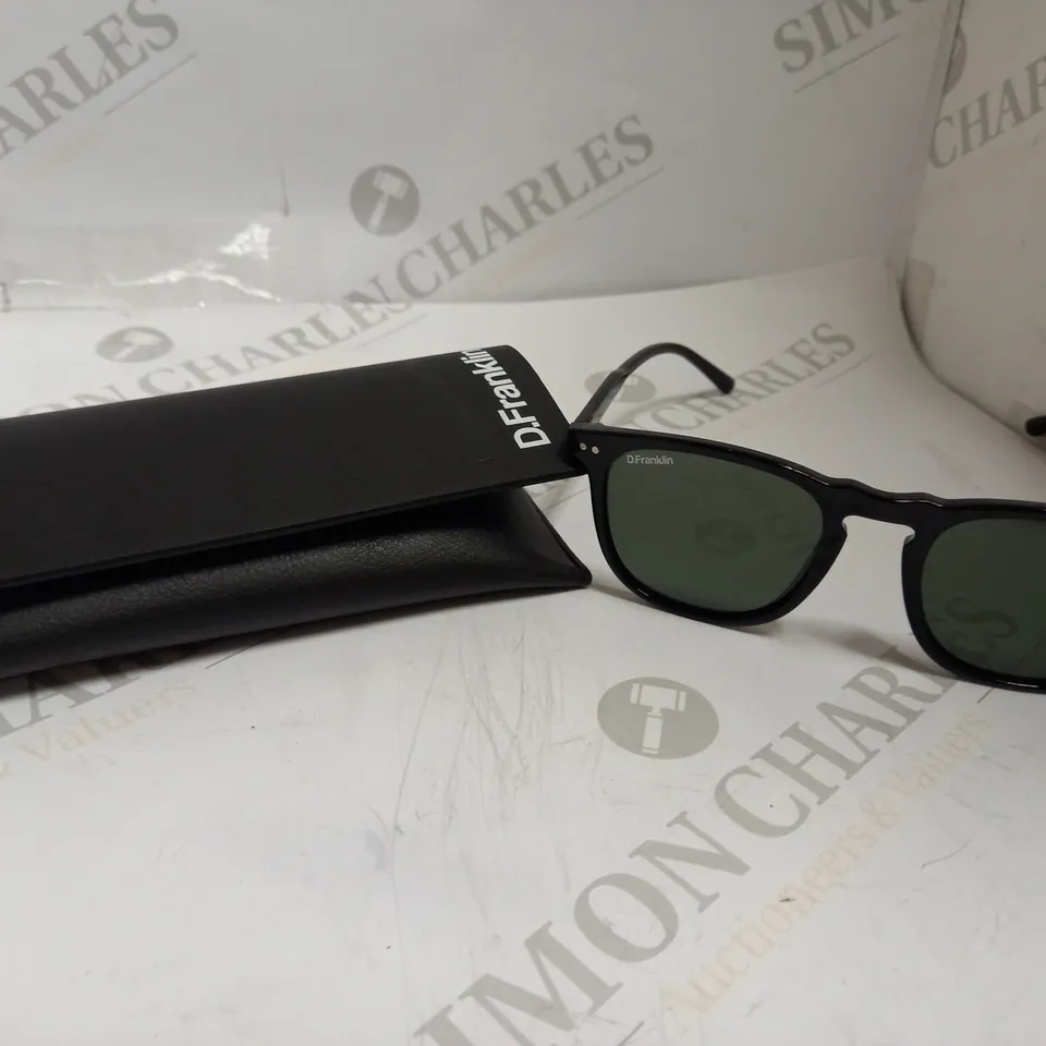D.FRANKLIN ULTRA LIGHT DFKSUN0181 BLACK FRAMED SUNGLASSES 