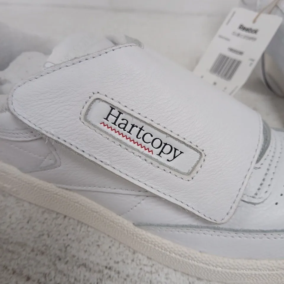 UK 4 REEBOK CLUB C STOMPER UNISEX WHITE TRAINERS