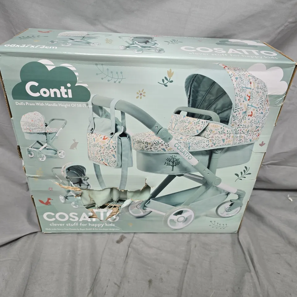 CONTI DOLLS PRAM WITH HANDLE