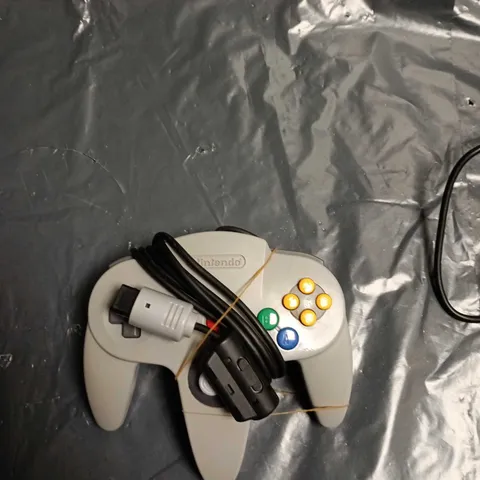 NINTENDO 64 CONTROLLER (GREY) WITH JOYTECH ACCESSORY