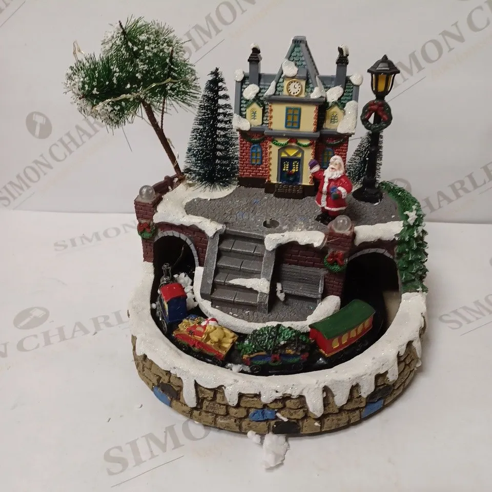 THE CHRISTMAS WORKSHOP 70840 ANIMATED MUSICAL VILLAGE LIGHT UP CHRISTMAS DECORATION