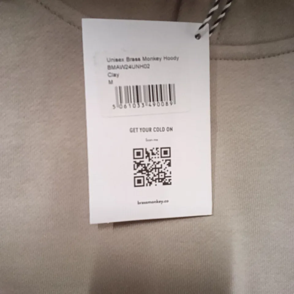 BRAND NEW BRASS MONKEY HOODIES - CLAY SIZE MEDIUM APPROXIMATELY 10 