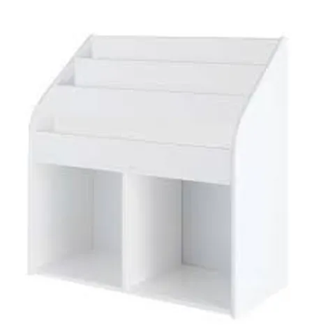 BOXED KIDS CASEY WIDE BOOKCASE STORAGE- WHITE (1 BOX )