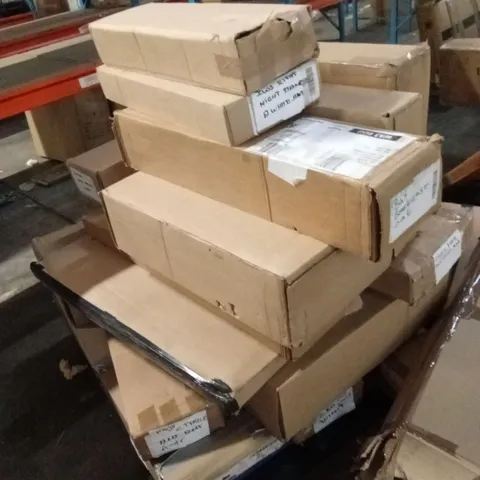 PALLET OF ASSORTED INCOMPLETE FURNITURE PARTS AND PIECES