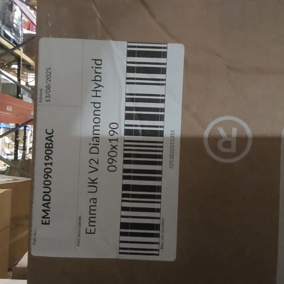 BRAND NEW BOXED EMMA UK V2 DIAMOND HYBRID 90 x 190CM SINGLE MATTRESS 