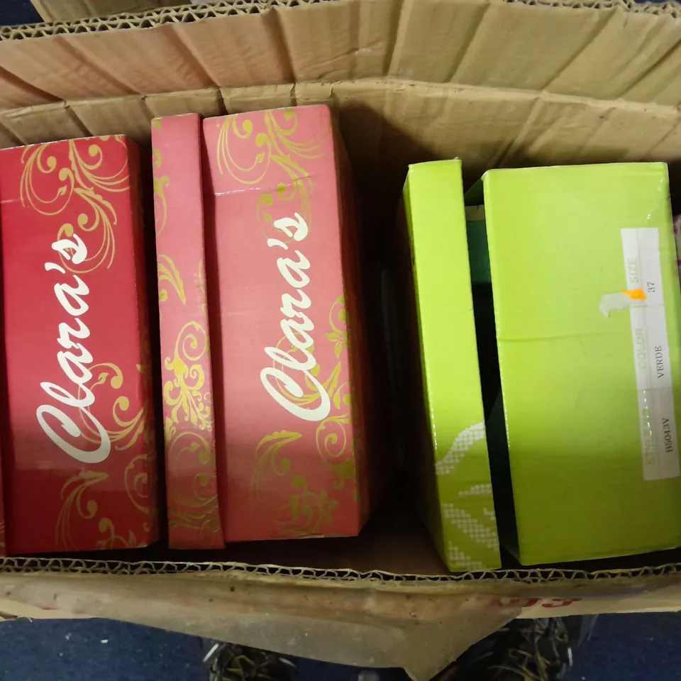 APPROXIMATELY 10 BOXED CLARAS SHOES IN VARIOUS SIZES, STYLES AND COLOURS