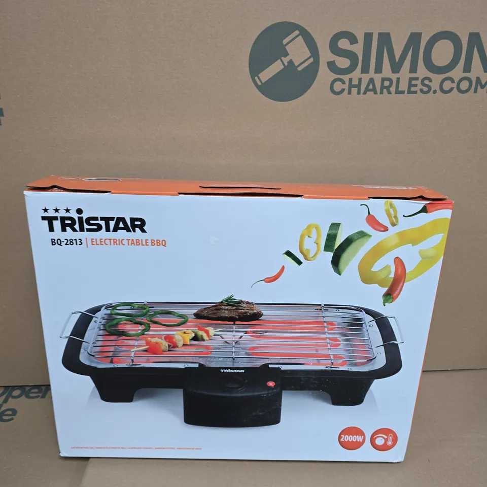 TRISTAR BQ-2813 ELECTRIC TABLE BBQ – 2000W