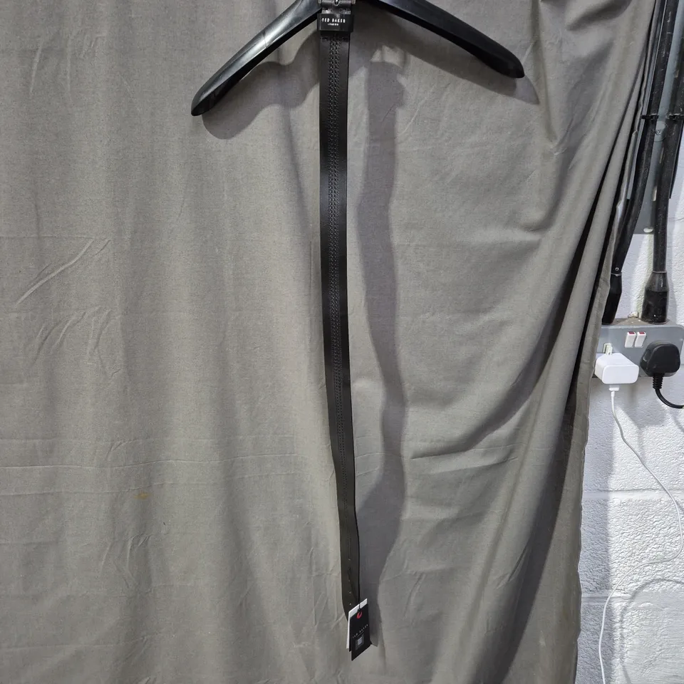 TED BAKER BLACK LEATHER BELT – LONDON