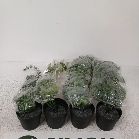 BOX OF 4 ARTIFICIAL PLANTS