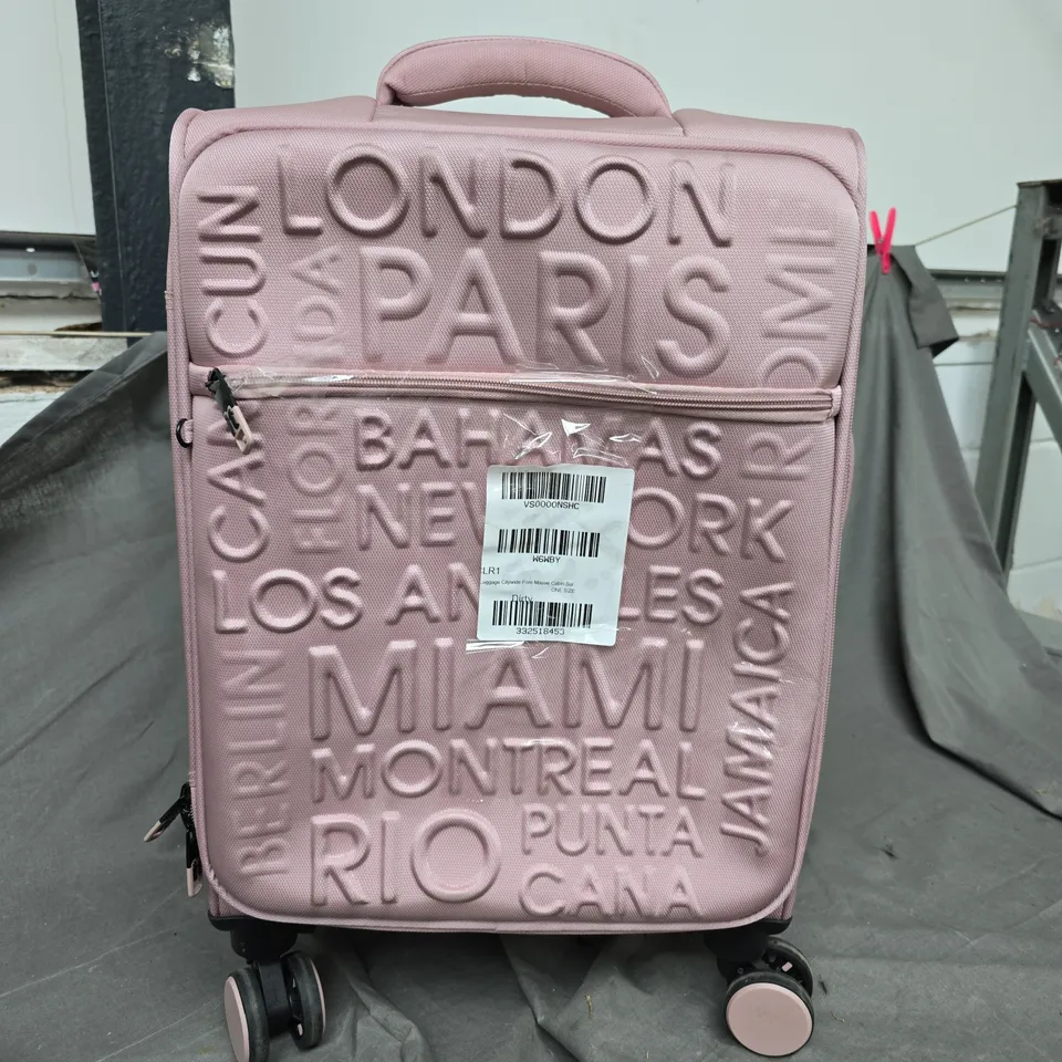 IT LUGGAGE CITYWIDE PALE MAUVE CABIN SUITCASE