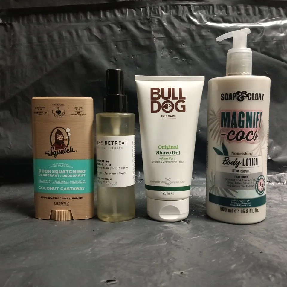 APPROXIMATELY 20 ASSORTED COSMETIC ITEMS TO INCLUDE BULL DOG, SOAP & GLORY, ETC - COLLECTION ONLY