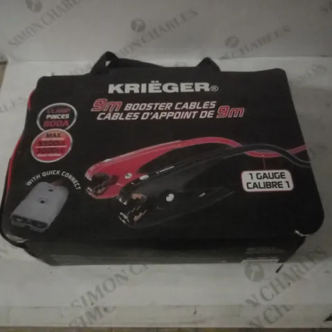 KRIEGER JUMP LEADS FOR CAR BATTERY, 9 METERS, 800AMP