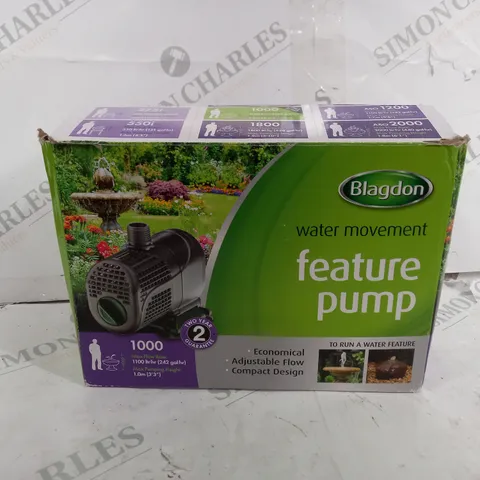 BOXED BLAGDON WATER MOVEMENT FEATURE PUMP