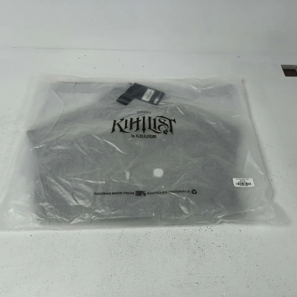 LOT OF APPROXIMATELY 5 BRAND NEW KILLSTAR FALLING NIGHT COATS INBLACK - ALL SIZE L