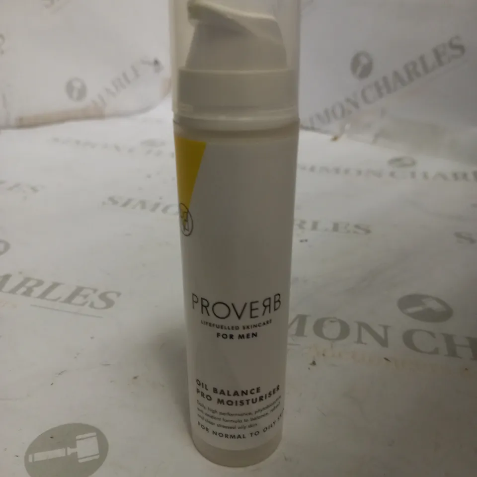 PROVERB LIFE FUELLED SKINCARE FOR MEN OIL BALANCE PRO MOISTURISER