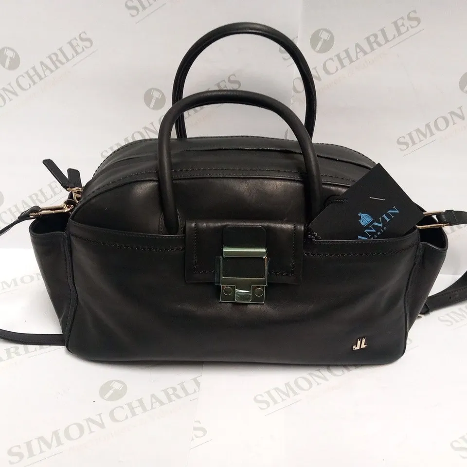 LANVIN PARIS SOFT CALFSKIN SMALL BOWLING BAG