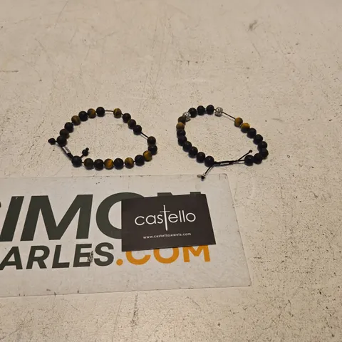 SET OF 2 BEADED BRACELETS – CASTELLO JEWELS IN CASE