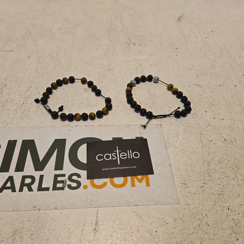 SET OF 2 BEADED BRACELETS – CASTELLO JEWELS IN CASE