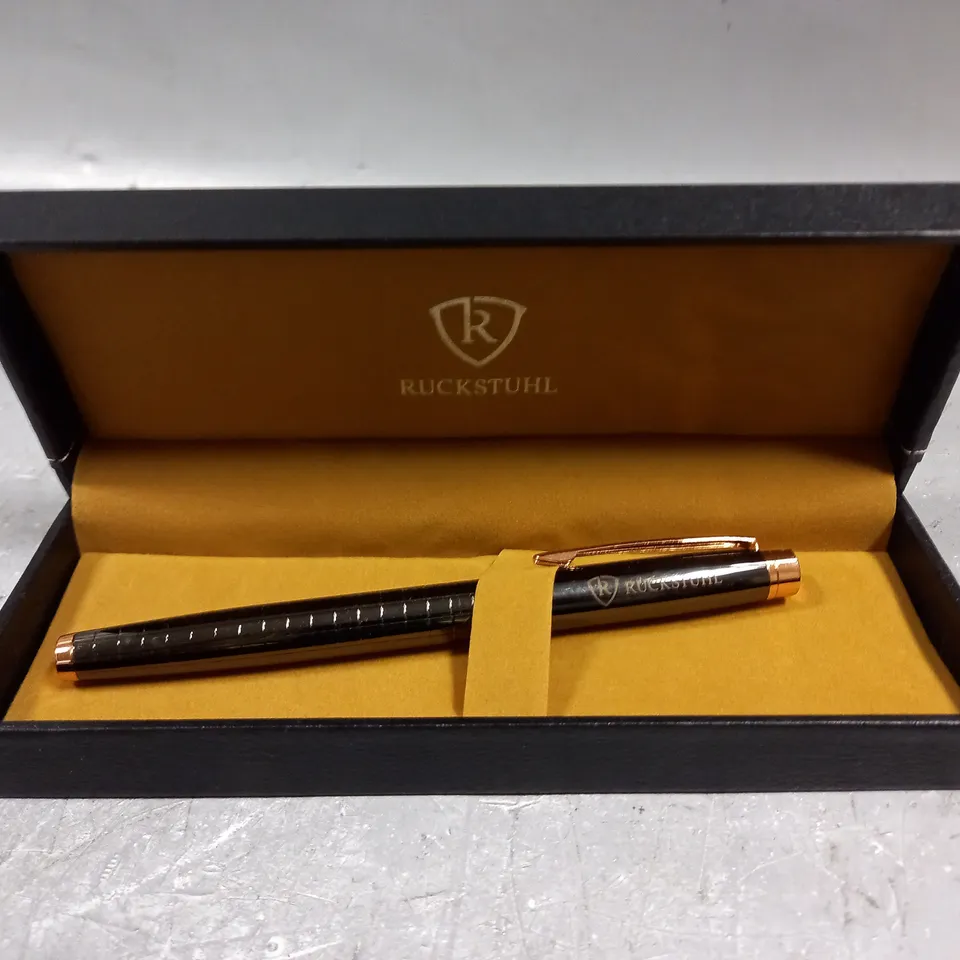 RUCKSTUHL STAINLESS STEEL LUXURY PEN IN GIFT BOX