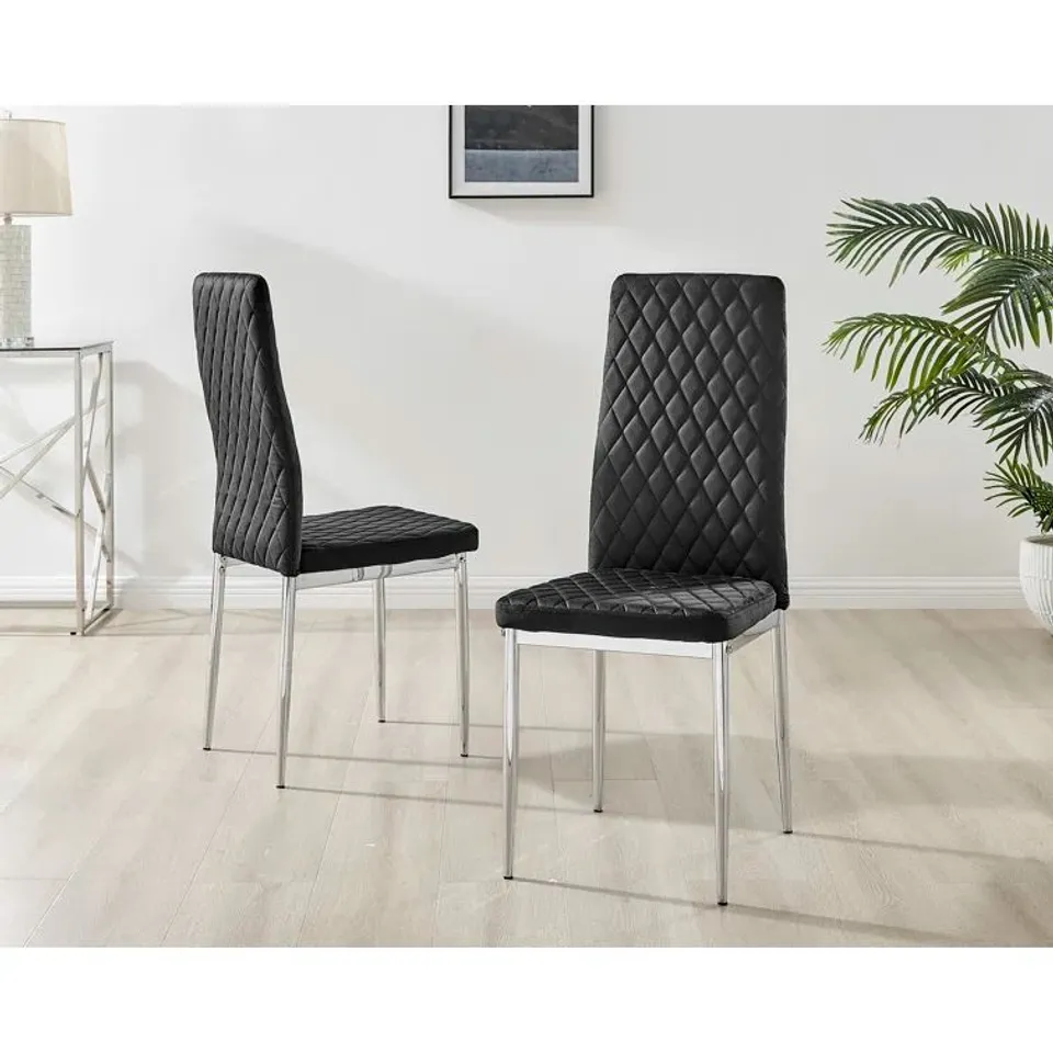 BOXED UPHOLSTERED DINING CHAIR (SET OF 2, 1 BOX)