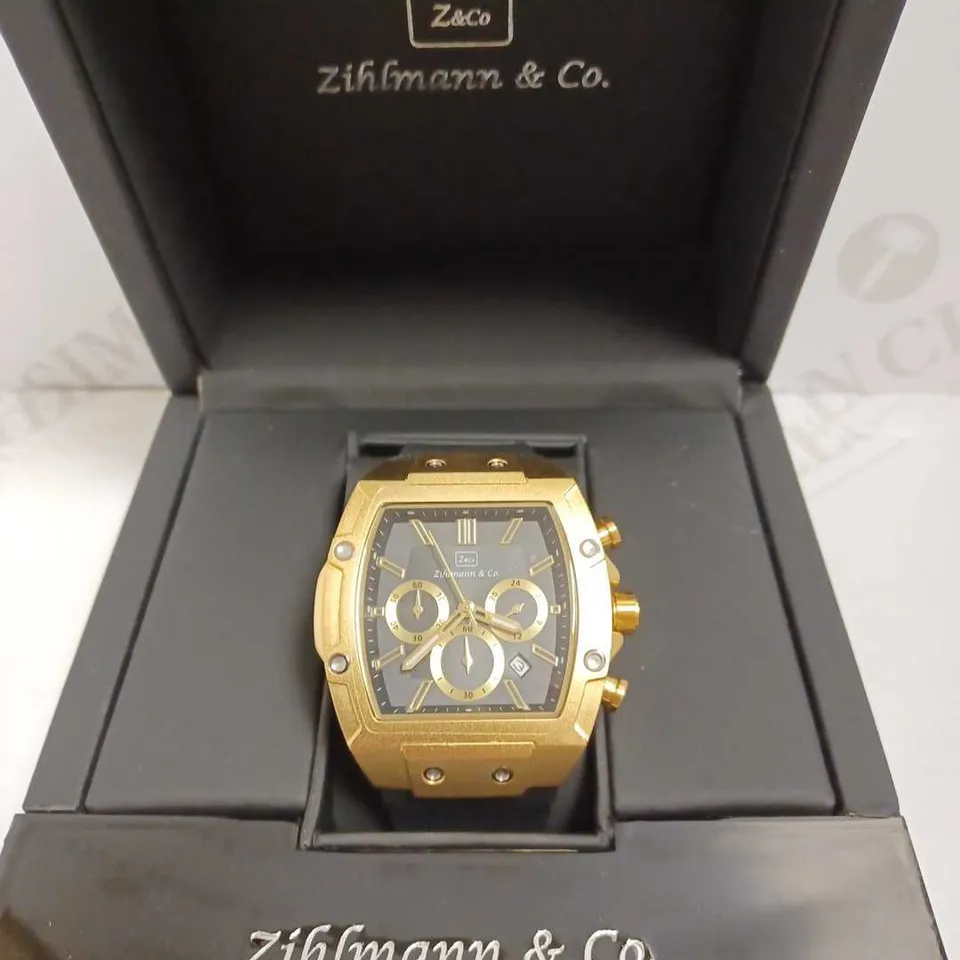 ZIHLMANN & CO TRIPLE DIAL BRACELET STRAP WRISTWATCH