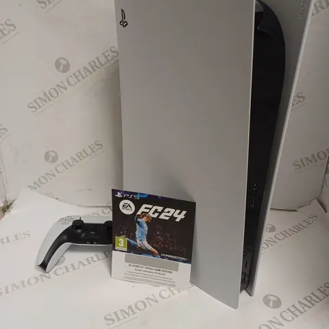 BOXED SONY PLAYSTATION 5 CONSOLE WITH DOWNLOADABLE EAFC 24 CODE - DISK VERSION