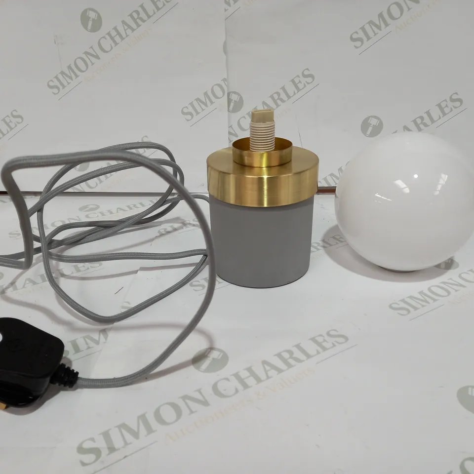 JOHN LEWIS GREY BASE TABLE LAMP
