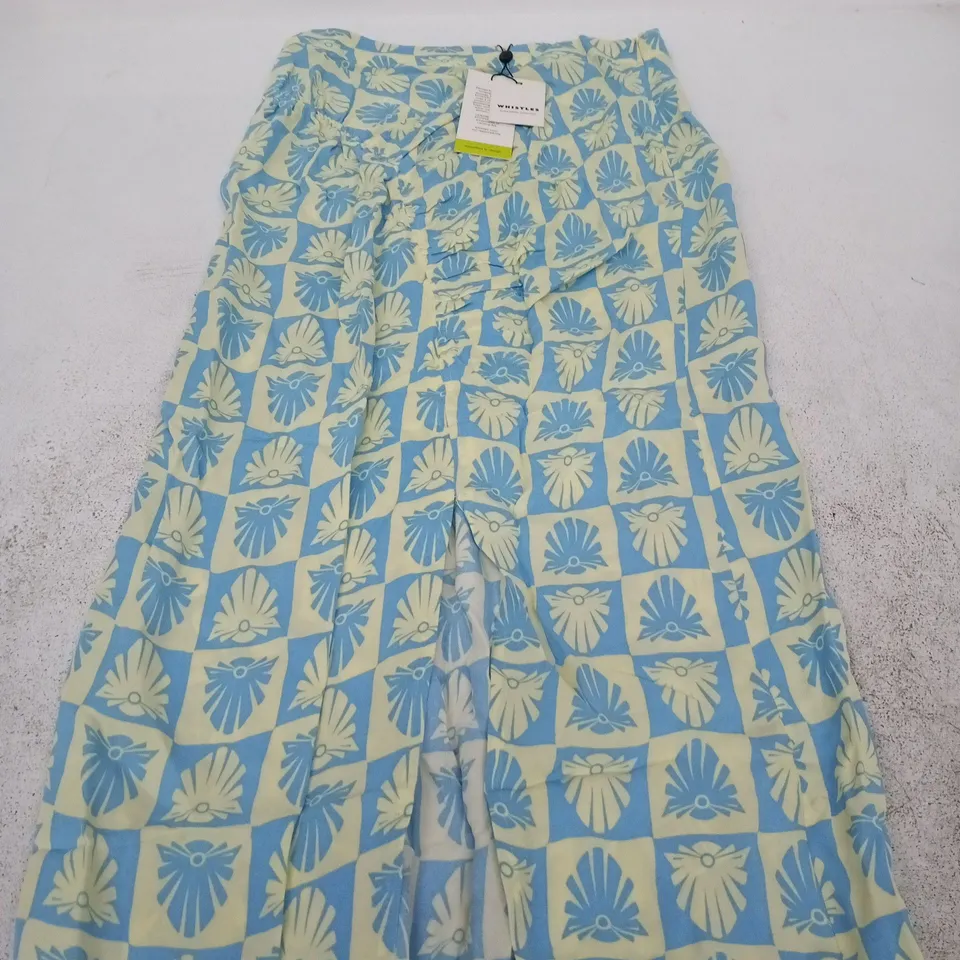 WHISTLES CHECKERBOARD SHELLS CLEO SKIRT – UK 6