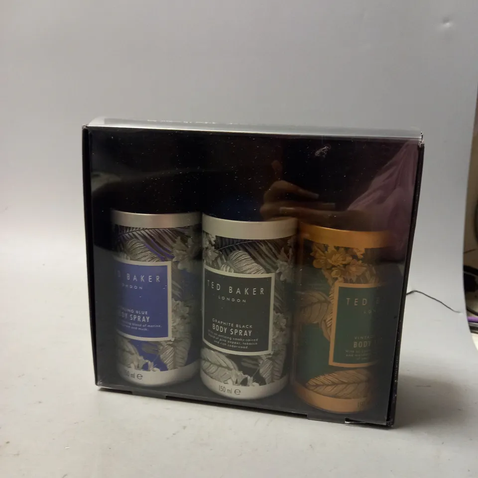 BOXED TED BAKER LONDON BODY SPRAYS
