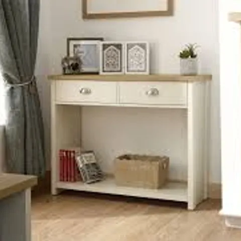 BOXED LANCASTER CONSOLE HALL TABLE - CREAM (1 BOX)