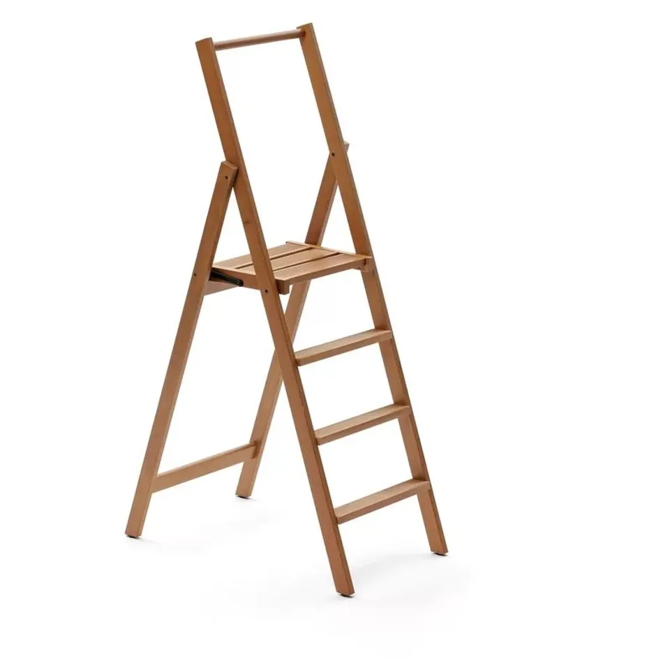 BOXED BELLA 4 - STEP WOOD FOLDING SMALL STEP LADDER 