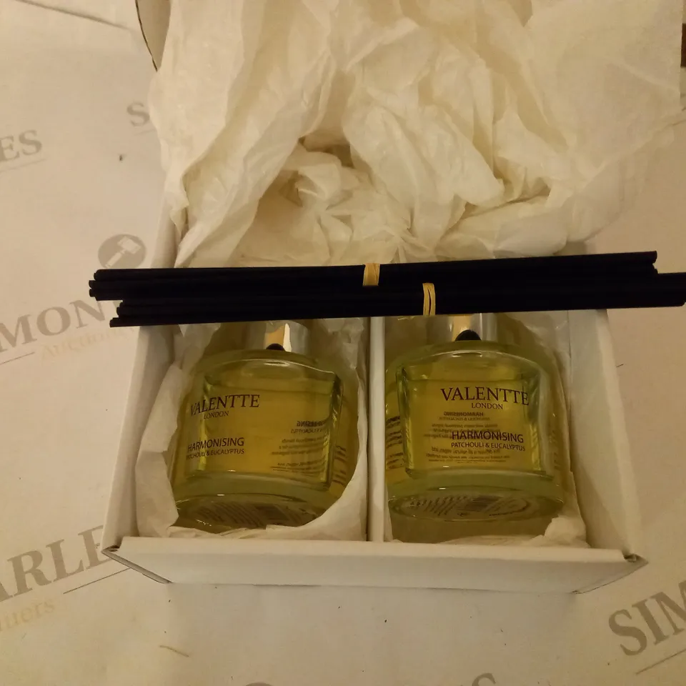 BOXED VALENTTE LONDON HARMONISING PATCHOULI & EUCALYPTUS DIFFUSER SET